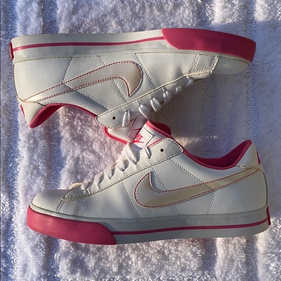 Nike Shoes - Pink and White Nike Court Royale Sneakers